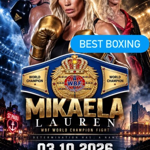 <strong>MIKAELA LAURÉN I WBF-VM-FIGHT I HAMBURG 3/10</strong>